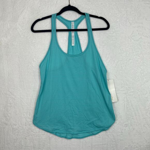Lululemon 105 F Singlet Tank Top Sz 6 NWT Heathered Angel Blue Silverescent Tech - Picture 3 of 15